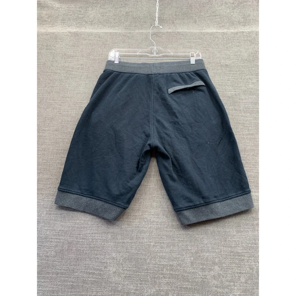 Air Jordan Sweat Shorts Mens‎ M Navy Blue Fleece Lined Ribbed Hem Elastic Waist